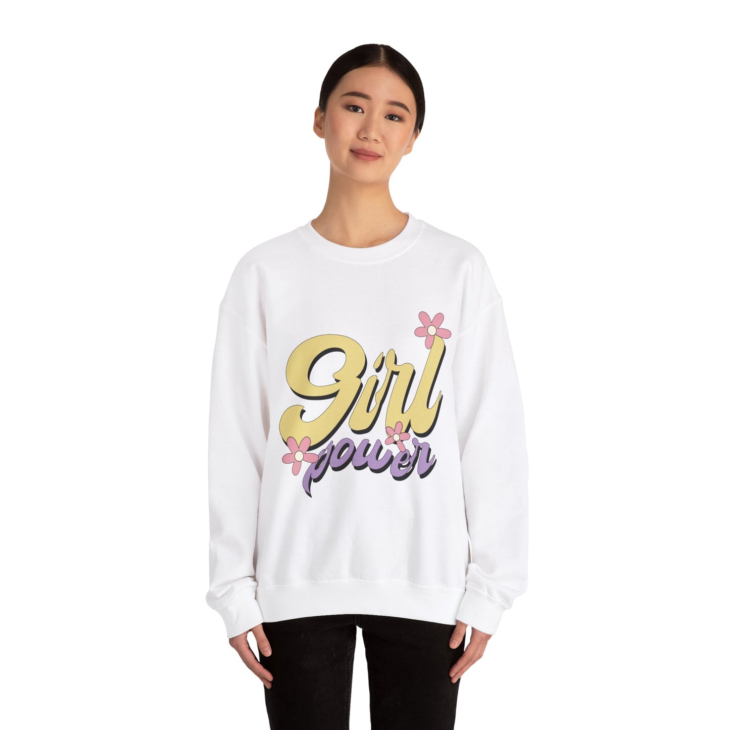 Girl Power Heavy Blend™ Crewneck Sweatshirt