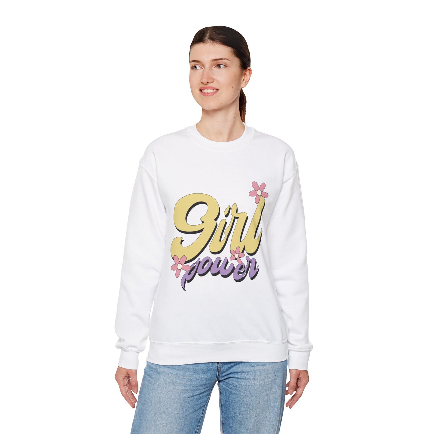 Girl Power Heavy Blend™ Crewneck Sweatshirt