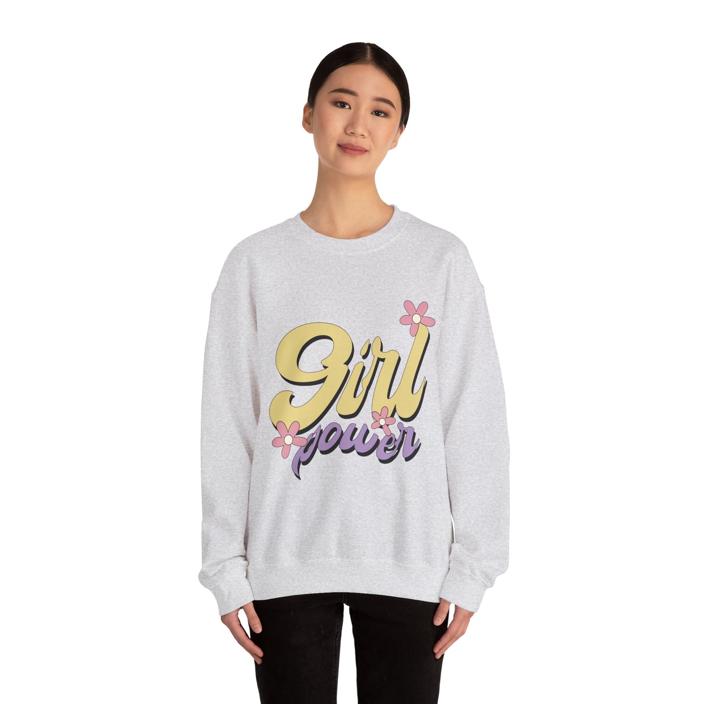 Girl Power Heavy Blend™ Crewneck Sweatshirt