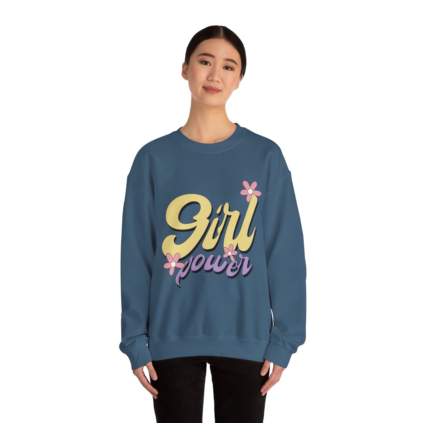 Girl Power Heavy Blend™ Crewneck Sweatshirt