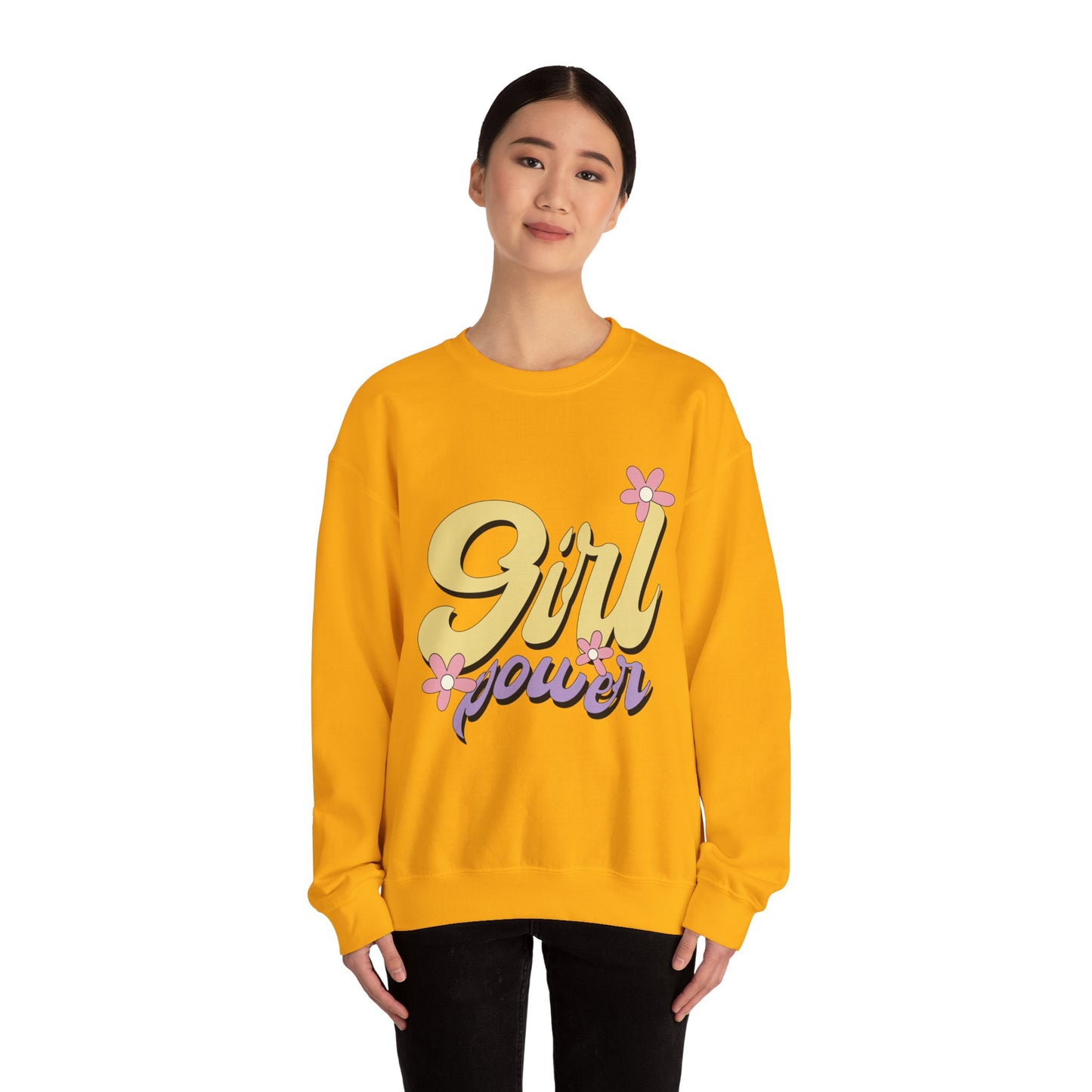 Girl Power Heavy Blend™ Crewneck Sweatshirt