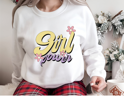 Girl Power Heavy Blend™ Crewneck Sweatshirt