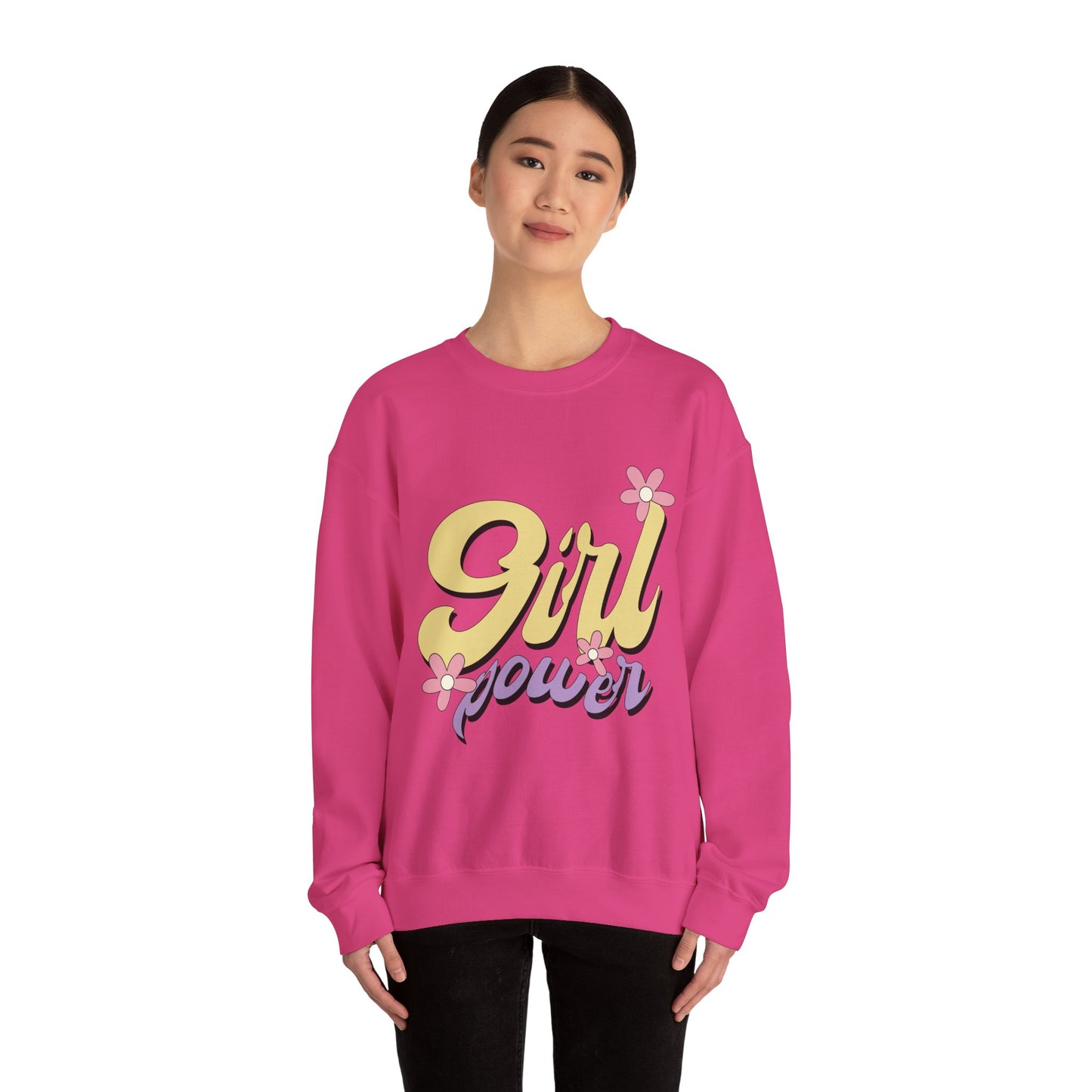 Girl Power Heavy Blend™ Crewneck Sweatshirt