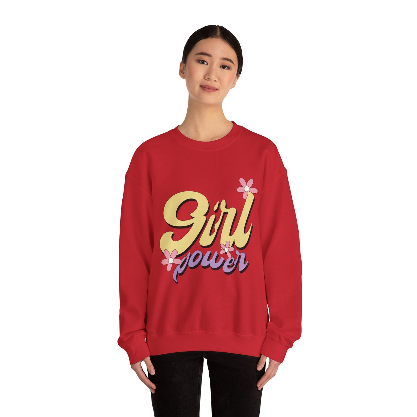 Girl Power Heavy Blend™ Crewneck Sweatshirt