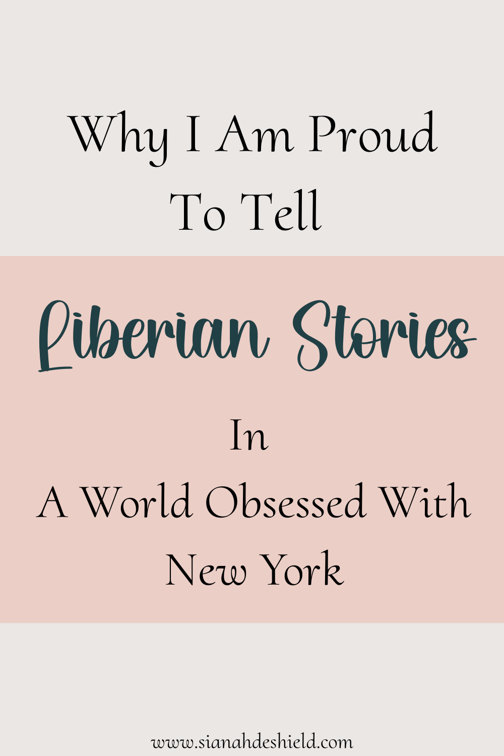 Why I Am Proud To Tell Liberian Stories In A World Obsessed With New York