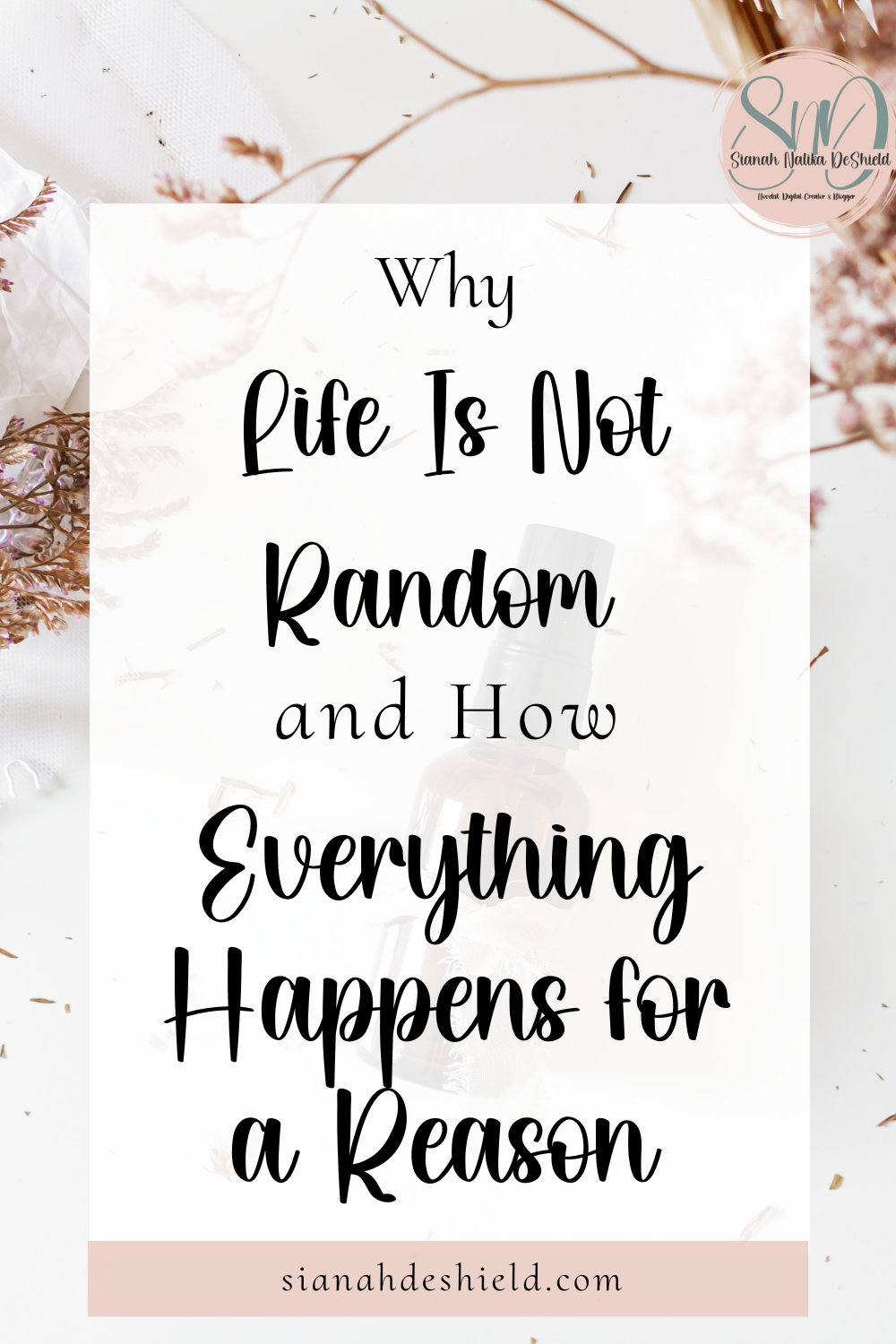 life is not random everything happens for a reason