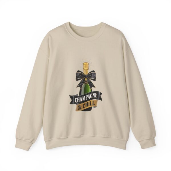 Champagne and Chill Sweatshirt – Unisex Heavy Blend Crewneck for Cozy Celebrations