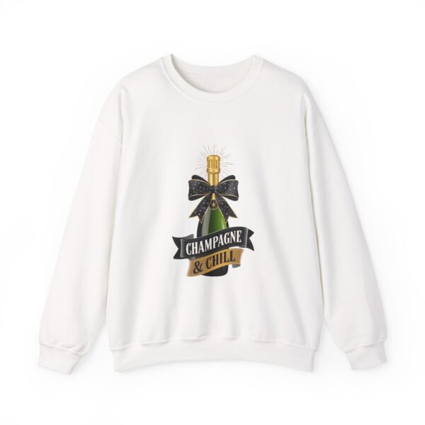 Champagne and Chill Sweatshirt – Unisex Heavy Blend Crewneck for Cozy Celebrations