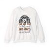 She Has Fire in Her Soul and Grace in Her Heart Crewneck Sweatshirt