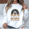 She Has Fire in Her Soul and Grace in Her Heart Crewneck Sweatshirt
