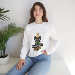 Champagne and Chill Sweatshirt – Unisex Heavy Blend Crewneck for Cozy Celebrations