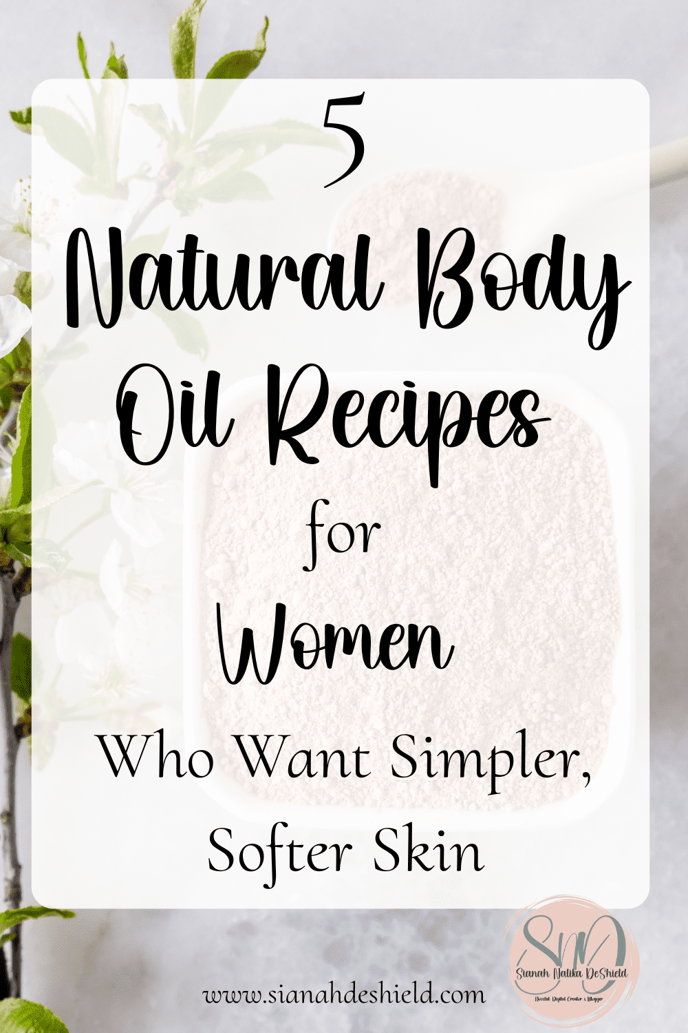 Body Oil Recipes
