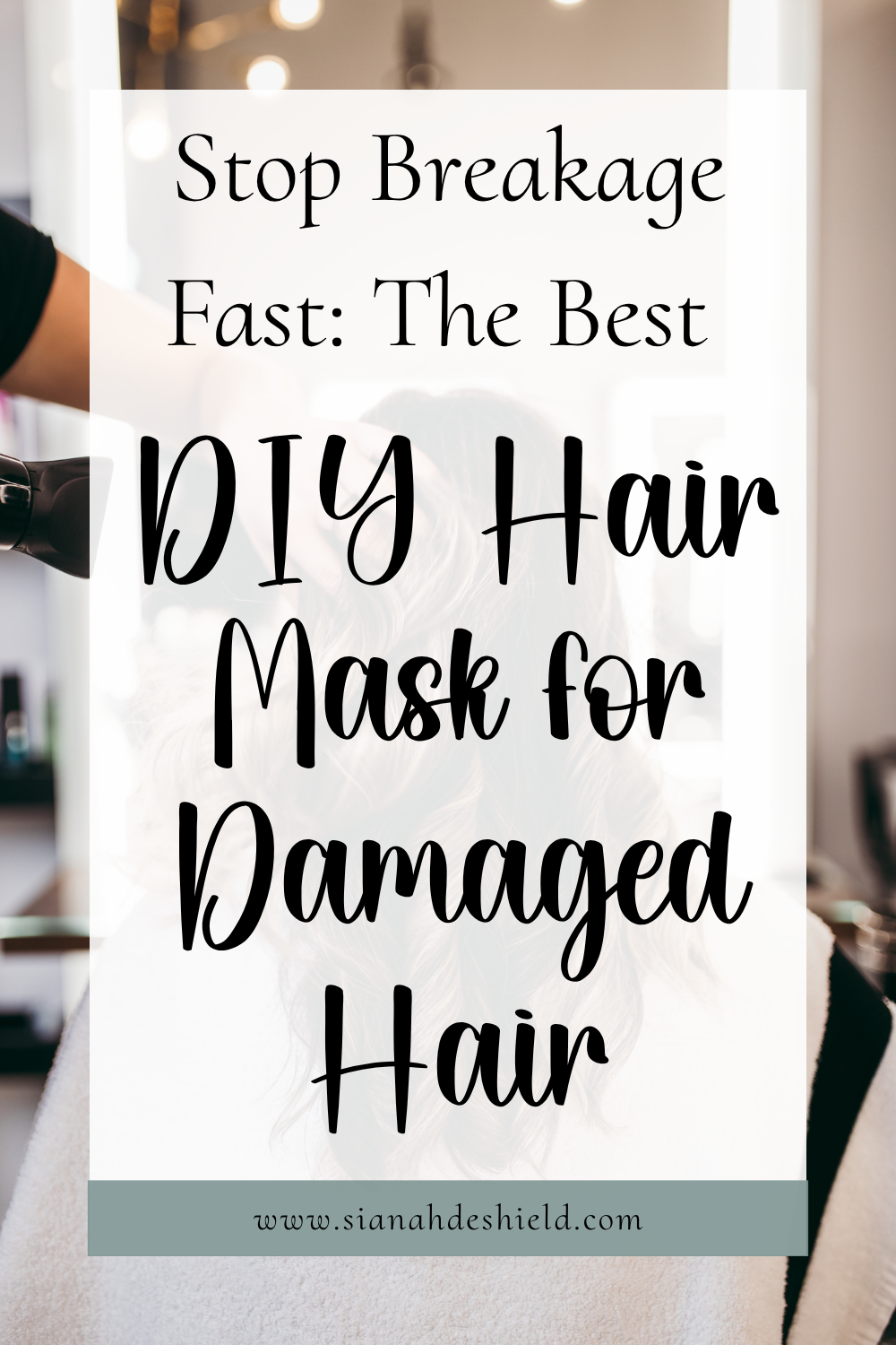 DIY hair mask for damaged hair