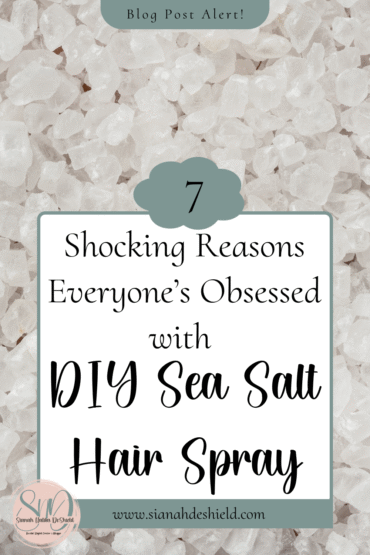 DIY sea salt hair spray
