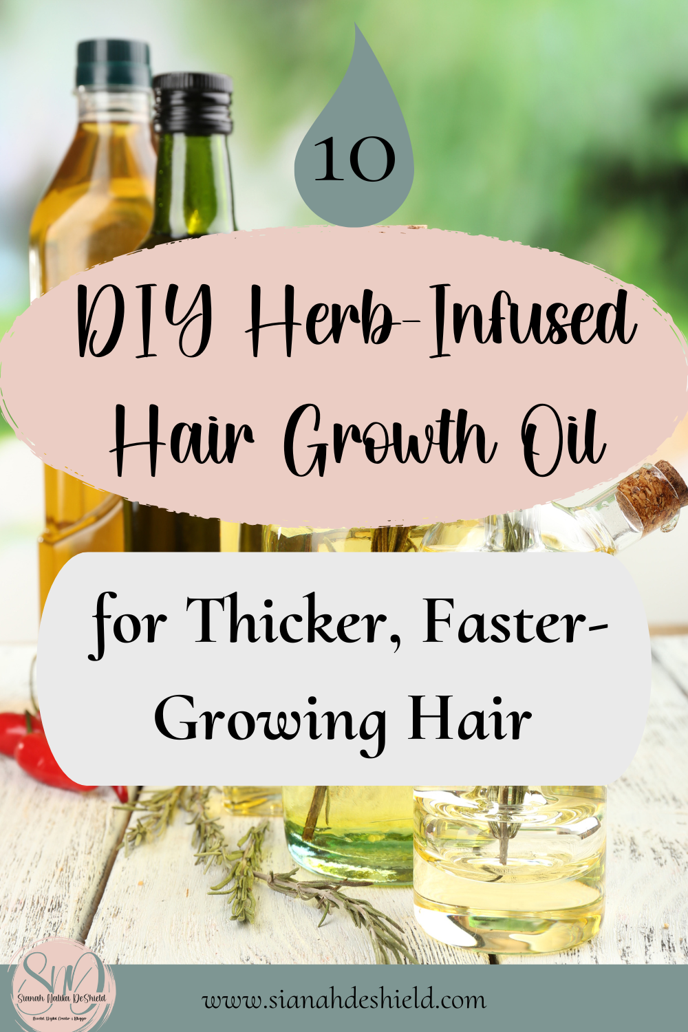DIY herb-infused hair growth oil