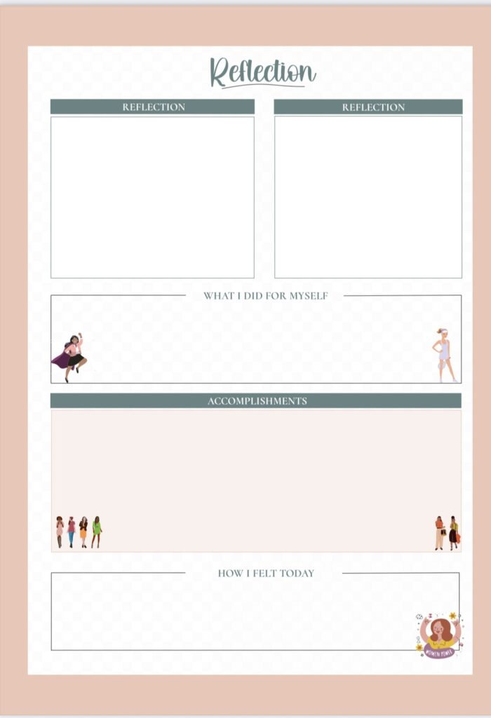 Self-care Journal pages