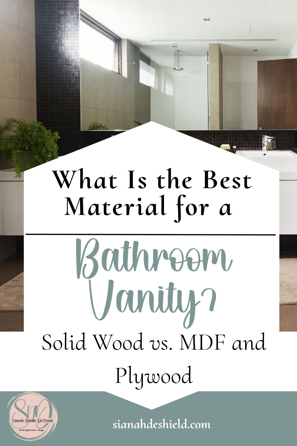 what is the best material for a bathroom vanity